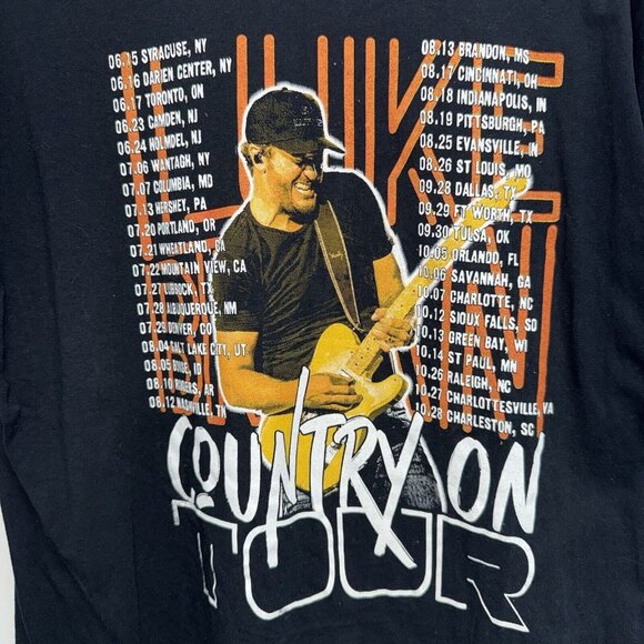 Luke Bryan Country On Tour 2023 Shirt Adult Extra Large Black Graphic Double - Picture 4 of 7